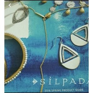 Silpada KR Golden Lariat Brass Necklace NWT Chain Brass Bar Dainty Layer Retired